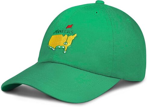 قبعة جولف للرجال والنساء قبعة بيسبول مطرزة باللون الأخضر in Kuwait