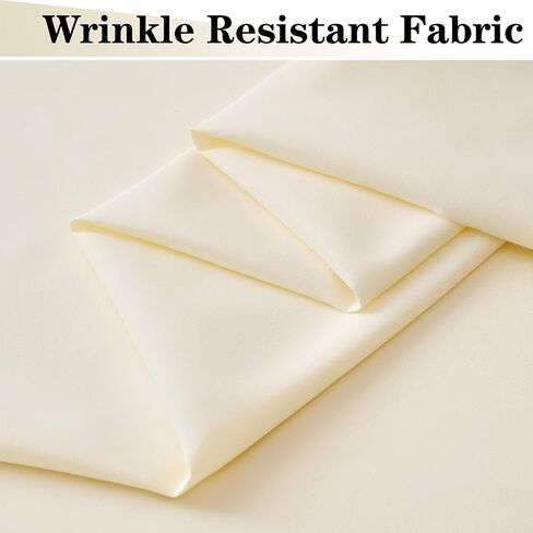 10x10FT Ivory Backdrop Curtains for Party, 2 Panels 5x10FT Thick Polyester Backdrop Drapes, Wrinkle Resistant Photography Background Drapes for Wedding Birthday Home Decoration in Saudi Arabia