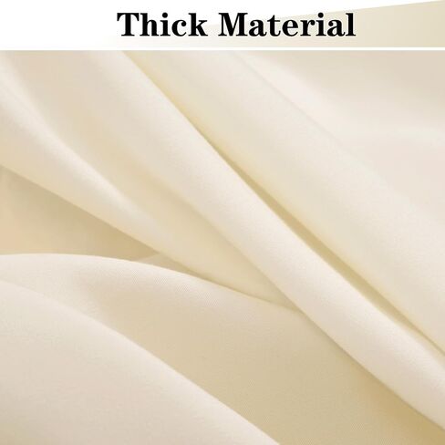 10x10FT Ivory Backdrop Curtains for Party, 2 Panels 5x10FT Thick Polyester Backdrop Drapes, Wrinkle Resistant Photography Background Drapes for Wedding Birthday Home Decoration in Saudi Arabia