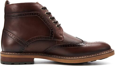 Arkbird Men's Wingtip Oxford Dress Boots Casual Leather Mid-Top Ankle Boots for Men in Saudi Arabia