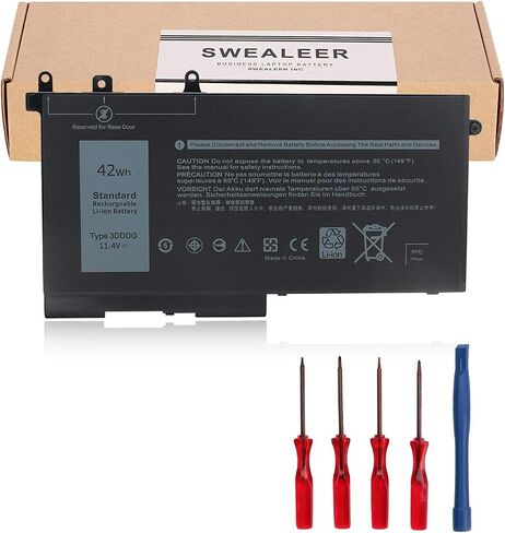 42Wh 3DDDG Laptop Battery Compatible with Dell Latitude 5280 5288 5480 5490 5580 5590 5491 5591 5488 5495 E5280 E5288 E5480 E5490 E5580 E5590 Precision 3520 3530 Series 080JT9 03VC9Y in Saudi Arabia