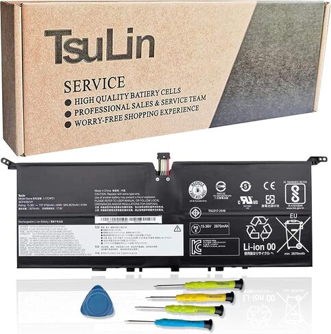 بطارية كمبيوتر محمول L17C4PE1 L17M4PE1 متوافقة مع Lenovo Ideapad 730S-13IWL 81JB Yoga S730-13IWL 81J0 S730-13IML 81U4 Series 5B10R32749 5B10R32748 5B10W67274 5B10W67276 15.36V 42Wh 2735 مللي أمبير in Kuwait