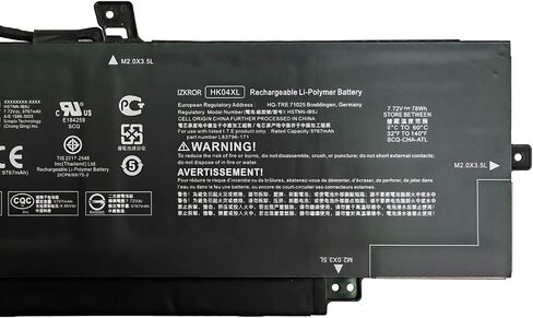 HK04XL 78Wh 9767mAh بطارية بديلة لـ HP EliteBook x360 1030 G7 1030 G8 1040 G7 1040 G8 Series L84352-005 L82391-005 HSTNN-IB9H HSTNN-IB9J L83796-171 HKO4XL 7.72V in Saudi Arabia