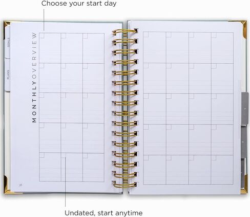 The STARTplanner Quarterly Undated Charcoal Planner in Saudi Arabia