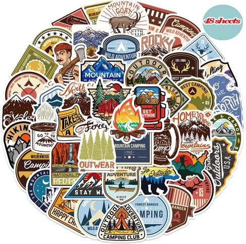 52 قطعة من ملصقات الهاتف المحمول لزجاجة المياه، رائد فضاء جميل، ملصقات عنصر مكوك الفضاء، ملصقات كرتونية للكمبيوتر المحمول، مناسبة للأطفال والمراهقين in Kuwait