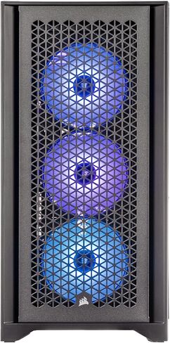 كمبيوتر سطح المكتب Velztorm Rivex للألعاب (Intel i9-12900K 16-Core، 16GB DDR5 4800MHz RAM، 1TB PCIe SSD + 1TB HDD (3.5)، GeForce RTX 4070 Super 12GB، WiFi، Bluetooth، أسود، Win 11 Home) in Kuwait