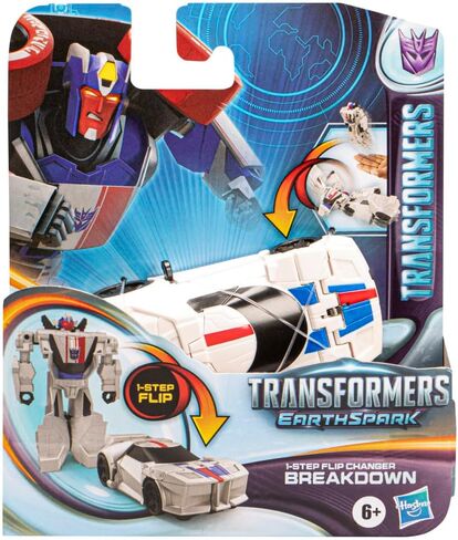 Transformers Toys EarthSpark 1-Step Flip Changer Breakdown, 4-Inch Action Figure, Robot Toys for Boys and Girls Ages 6 and Up in Saudi Arabia