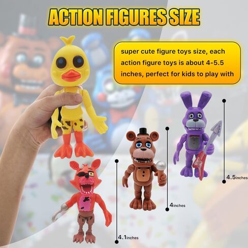 Action Figure Toy, 18 Pcs Game Figures Toys, Movable Joints Toys Dolls, Collectible Figure Gifts for Kids and Cake Toppers in Saudi Arabia