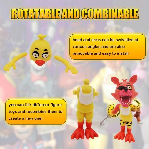Action Figure Toy, 18 Pcs Game Figures Toys, Movable Joints Toys Dolls, Collectible Figure Gifts for Kids and Cake Toppers in Saudi Arabia