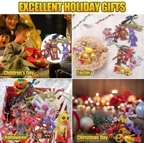 Action Figure Toy, 18 Pcs Game Figures Toys, Movable Joints Toys Dolls, Collectible Figure Gifts for Kids and Cake Toppers in Saudi Arabia