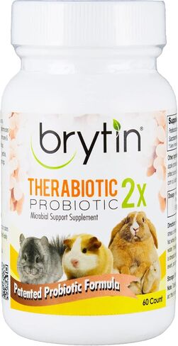TheraBiotic 2X Probiotic - Microbial Support Supplement - 60 Tablets - Rabbits, Chinchillas, Specialty Pets in Saudi Arabia
