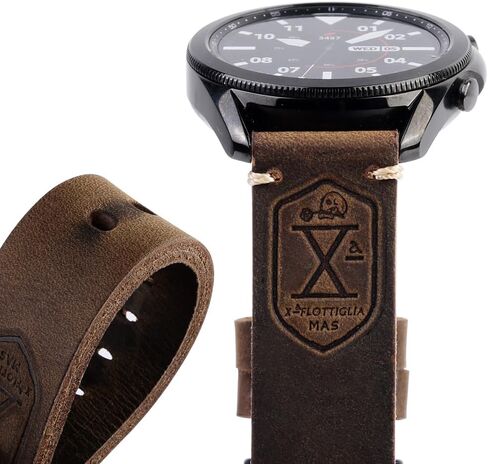 أحزمة متوافقة مع Garmin Venu 2/3/Vivoactive 4 45mm/Samsung Galaxy Watch 3 45mm/Gear S3 Frontier/Classic/Galaxy Watch 46mm، 22mm سوار جلدي عتيق للرجال والنساء in Kuwait