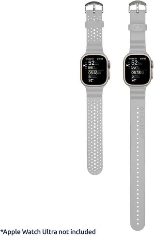 حزام Oceanic+ لساعة Apple Watch Ultra وUltra 2 | يتضمن شريطين - أحدهما للاستخدام أثناء الغوص والآخر للارتداء اليومي | 45 ملم | مادة سيليكون مريحة in Kuwait
