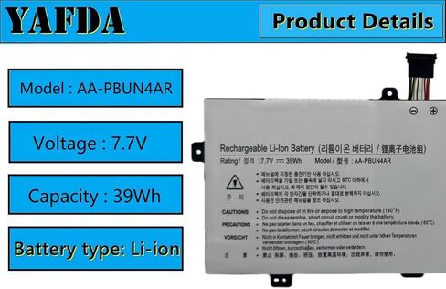 AA-PBUN4AR استبدال بطارية الكمبيوتر المحمول Samsung ATIV Book 9 Spin 940X3L 900X5L NP940X3L NP940X3L-K02CN NP900X5L NP900X5L-K02US NT900X5H NT900X5L NT900X5M NT900X5P NT900X5W NT900X5WI NT901X5 ل in Saudi Arabia