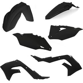 Acerbis Plastic Kit (BLACK) For 21-23 KAWASAKI KX250 in Saudi Arabia