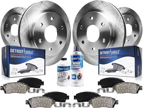 Detroit Axle - Brake Kit for 2005-2019 Nissan Frontier Xterra Suzuki Equator 2006 2007 2008 2009 2008 2010 2012 2013 2014 2015 2017 2017 Brake Rotors Brake Brake Pads Front in Saudi Arabia
