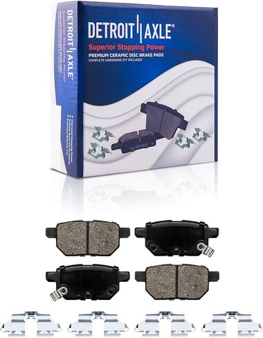 Detroit Axle - 2.4L Brake Kit for Toyota 2009-2013 Matrix 2009-2010 Pontiac Vibe Disc Brake Rotors Ceramic Brakes Pads Front and Rear Replacement in Saudi Arabia