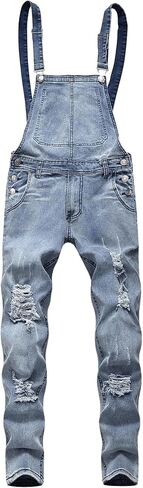 WDIRARA MENS MENS SKINDER SKINDY DENIM SARGAREES DUNGAREES BELLSUTITS مع الجيب in Saudi Arabia