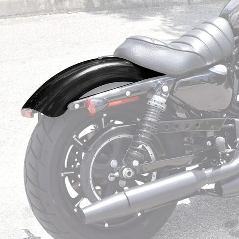 Green-L Motorcycle Gloss Black Rear Fender Fit for Harley Sportster XL883 XL1200 Roadster 2007-2009 in Saudi Arabia