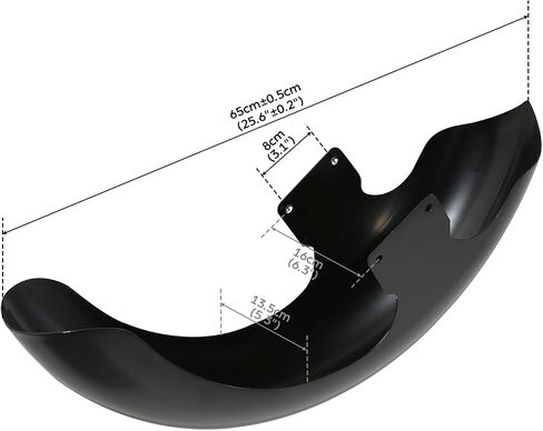 TCT-Motorparts 21 "Wheel Wrap Fender for Harley Touring Road King ، Glide Street ، Electra Glide flhr flhx flht models custom baggers painted Black in Kuwait