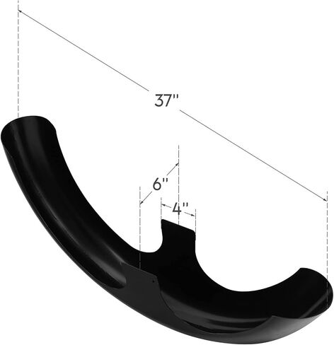 TCT-MOTORPARTS 21" Wheel Wrap Front Fender For Harley Touring Road King, Street Glide, Electra Glide FLHR FLHX FLHT Models Custom Baggers Painted Black in Saudi Arabia