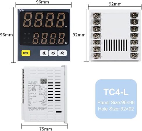 TC4 Series Intelligent Digital Display Temperature Controller Universal Input Double Output AC85-265V PID Control Thermostat(TC4-H) in Saudi Arabia