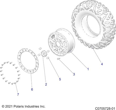 Polaris Front Tire, 29x9 R14, Bighorn, EM, Part 5414964 in Saudi Arabia