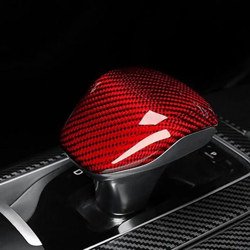 Carbon Fiber Gear Cover ABS Car Knob Gear Stick Protector for Kia Stinger 2018-2022 in Saudi Arabia