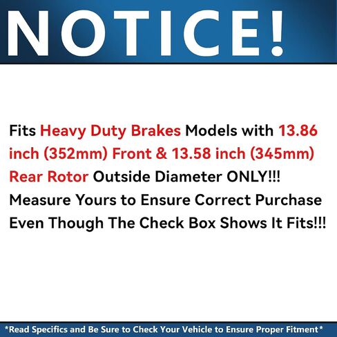 Detroit Axle - مجموعة الفرامل الثقيلة لـ Ford Flex Explorer Taurus Lincoln MKS MKT حفر دوارات الفرامل المقطوعة من وسادات الفرامل السيراميك البديلة الخلفية: 13.86 "بوصة أمامية و 13.58" بوصة خلفية. in Saudi Arabia