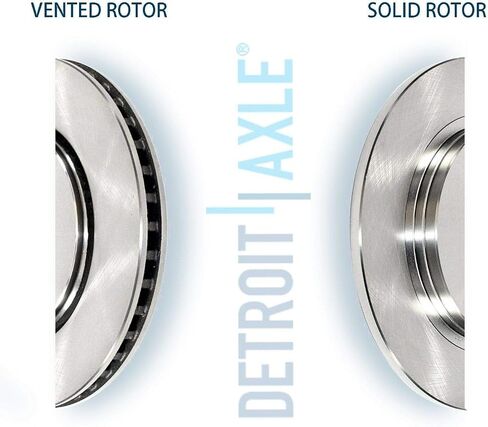 Detroit Axle - Front Brake Kit لعام 2011-2019 شيفروليه سيلفرادو GMC Sierra 2500 3500 HD Replacement 2012 2013 2014 2015 2017 2017 Disc Brake Rotors Pads Ceramic Brakes in Saudi Arabia