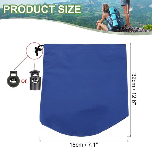 PATIKIL Stuff Sack, Waterproof Outdoor Storage Sack Portable Drawstring Dust Flap Bags Lightweight Sleeping Bag for Camping Hiking Travel in Saudi Arabia