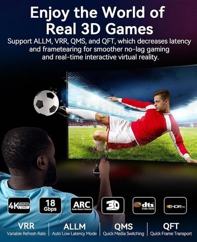 High Speed HDMI Cable, 18 Gbps, 4K 60HZ UHD 2160p, 24K Gold Plated Connectors, Nylon Braided Compatible for Laptop, Monitor, PS5, PS4, Xbox One, Fire TV & More (15ft) in Kuwait