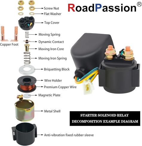 Road Passion Starter Solenoid Relay for Polaris ATV Phoenix 200 2005-2010 Ranger RZR 170 2009 2010 Sawtooth 200 Quad 2006 2007 in Saudi Arabia