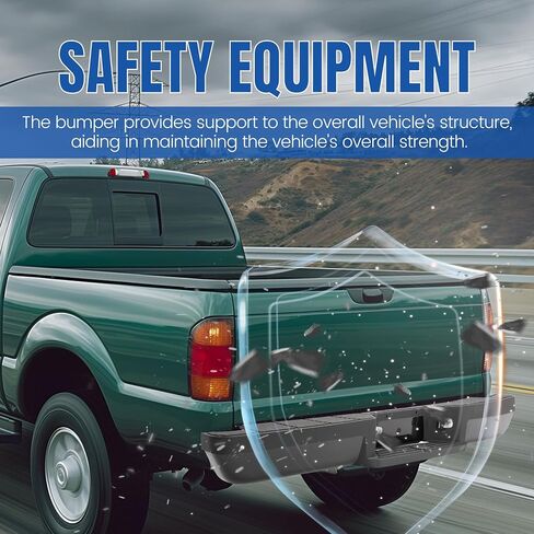 KUAFU Rear Step Bumper Compatible with 1993-2011 Ford Ranger Fleetside/Styleside Supercrew F1TZ17906G FO1102257 W/O Parking Aid Sensor Holes W/Brackets & License Plate Lights in Saudi Arabia