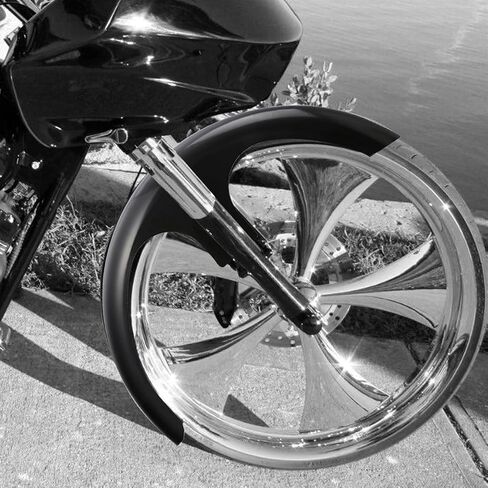 XMT-Moto 30 "Frender Fender for Harley Bagger Touring Road King Glide fltr flhr flhr flhx 1997-2013 ، Black in Saudi Arabia