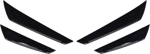 4PCS Car Front Bumper Splitter Fins Lip Trim, Glossy Black Improve Diffuser Shark Fin Kit for Car Spoiler Wing, Front Bumper Side Canards Splitter Fins for WRX STI VB 2022 Onwards in Saudi Arabia