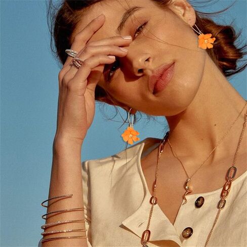 Wcrazye Bohemian Daisy Flower Earlace Necklace مجموعات للنساء الفريد من نوع in Saudi Arabia