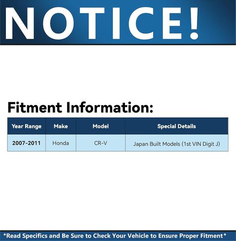 Detroit Axle - Front 6pc Tie Rods Kit for 2007-2011 Honda CR-V [Japan Built] 4 Outer and Inner Tie Rods 2 Rack and Pinion Tie Rod Boots 2008 2009 2010 Replacement in Saudi Arabia