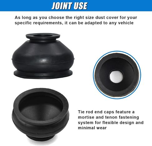 14PCS Ball Joint Car Tie Rod Boot, Rubber Tie Rod End Boots Dust Protection Cover, Automotive Turn To Rods Arm Ball Joint Head Boot, Universal Vehicles Suspension Steering Accessories in Saudi Arabia