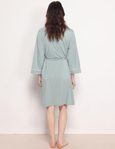 Premium Viscose from Bamboo Robe for Women Long Sleeve Bathrobes Soft Kimono Robes in Saudi Arabia