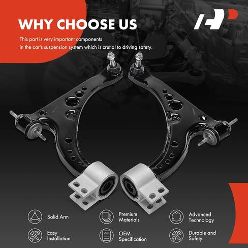 A-Premium 2 x Front Lower Control Arm, with Ball Joint & Bushing, Compatible with Chevrolet Cruze, Volt, 2016 2017 2018 2019 in Saudi Arabia