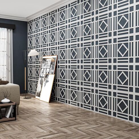 Birdeco MDF لوحة حائط مزخرفة لتغطية 23.6 × 23.6 بوصة مع MDF غير معبأ 8 مم، ألواح حائط خشبية للمطبخ، الحمام، غرفة النوم، غرفة المعيشة، غرفة الطعام، المكتب، ديكور المنزل in Saudi Arabia