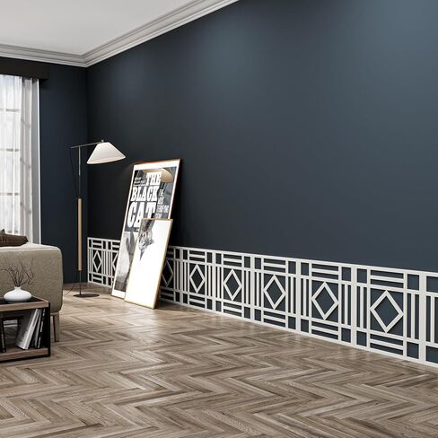 Birdeco MDF لوحة حائط مزخرفة لتغطية 23.6 × 23.6 بوصة مع MDF غير معبأ 8 مم، ألواح حائط خشبية للمطبخ، الحمام، غرفة النوم، غرفة المعيشة، غرفة الطعام، المكتب، ديكور المنزل in Saudi Arabia