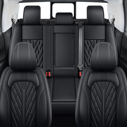 أغطية المقاعد مناسبة لفورد مافريك: 2022 2023 2024 2025 أغطية مقعد السيارة الأمامية الشاحنة (الأسود والرمادي ، 2 مساءً) in Kuwait
