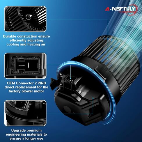 Front AC Blower Motor Fan Fits for 2013 2014 2015 2016 2017 2018 Nissan Sentra, HVAC Heater Blower Motor Replacement 700295, 76986, 27226-3SG0A, 272263SG0A, PM4054 in Saudi Arabia