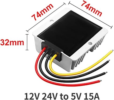 12V 24V to 5V 5A -30A 8-60V to 5V 10A Power Converter LED Supply Step Down Voltage Regulator Module Cars(8-60V to 5V 10A) in Saudi Arabia