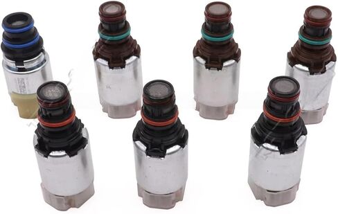 6R80 مجموعة صمامات مربع التلقائي التلقائي مجموعة صمامات ملفوفات الملفات اللولبية 7 PCS متوافقة مع أجزاء صندوق التروس in Kuwait