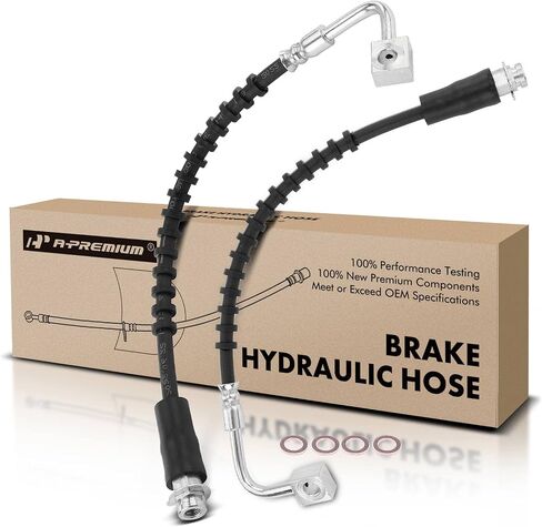 A-Premium Front Brake Hydraulic Hose Compatible with Dodge, Chrysler, Ram and Volkswagen Models - Grand Caravan 2008-2012 2018-2020, Town & Country 2008-2012, C/V 2012 2015, Routan 2009-2014, 2-PCs in Saudi Arabia