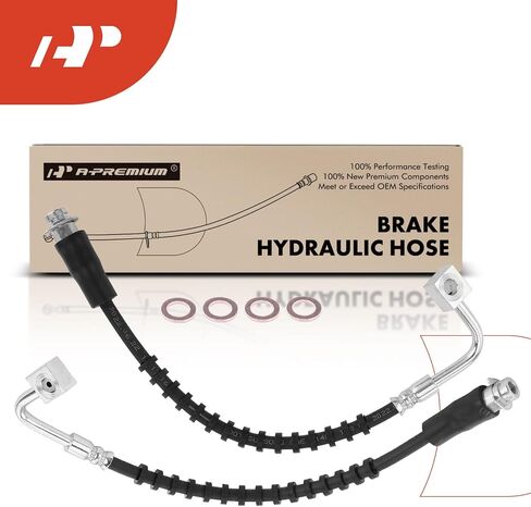 A-Premium Front Brake Hydraulic Hose Compatible with Dodge, Chrysler, Ram and Volkswagen Models - Grand Caravan 2008-2012 2018-2020, Town & Country 2008-2012, C/V 2012 2015, Routan 2009-2014, 2-PCs in Saudi Arabia