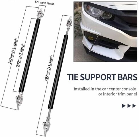 Spoiler Splitter Body Glossy Black Fit for 2009-2020 Ni-ssan Altima Front Rear Bumper Lip Kit Side Skirt Universal Fit in Saudi Arabia